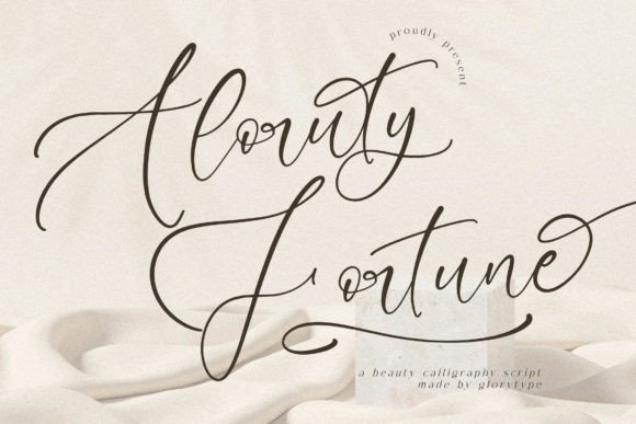 Aloruty Fortune: A Romantic Script for Elegant Designs