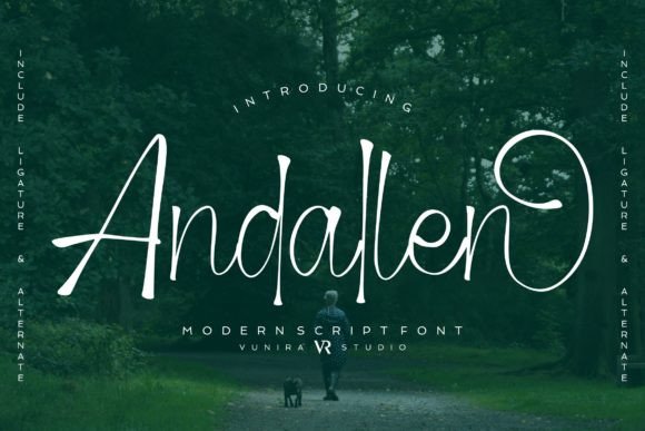 Andallen Font: Modern Script for Web Design