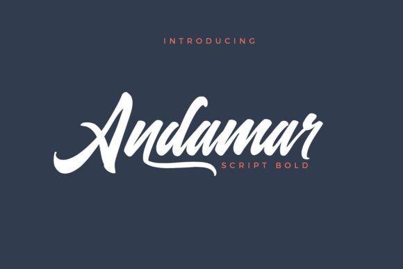 Andamar: A Vintage Script Font for Bold Web Headers