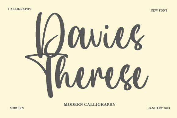 Creating Elegant Brands with Davies Therese Typeface