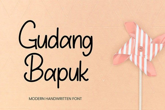 Designing with Gudang Bapuk: A Fresh Script Font for Brands