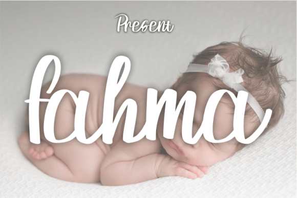 Fahma: A Modern Script Typeface for Elegant Editorial Design