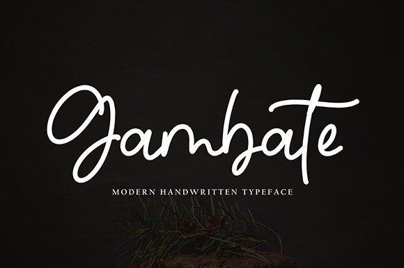 Gambate: A Friendly Script Font for Modern Web Design