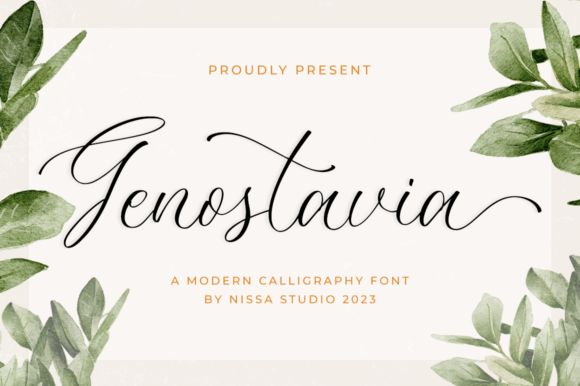 Genostavia: The Script Font That Elevates Campaign Design