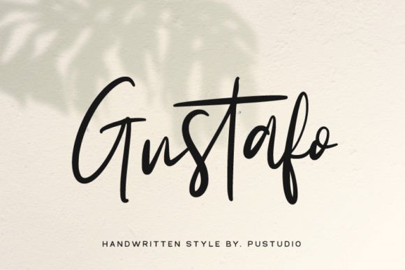 Gustafo: The Handwritten Typeface for Premium Branding