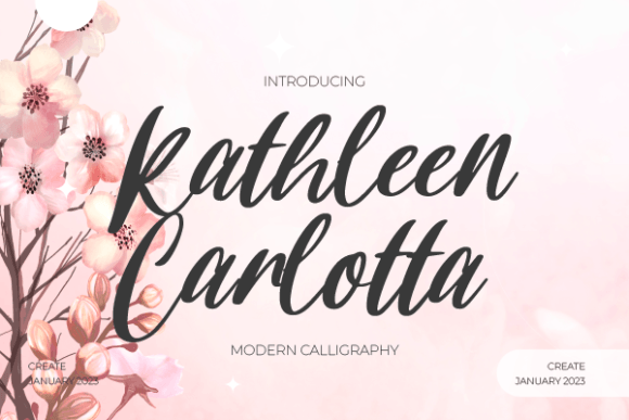 Kathleen Carlotta: A Modern Script Font for Branding