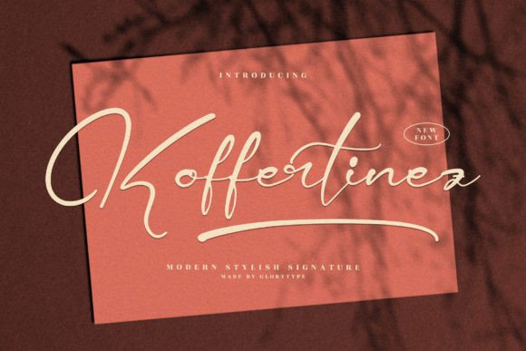 Koffertinez: The Romantic Script Font for Handmade Brands