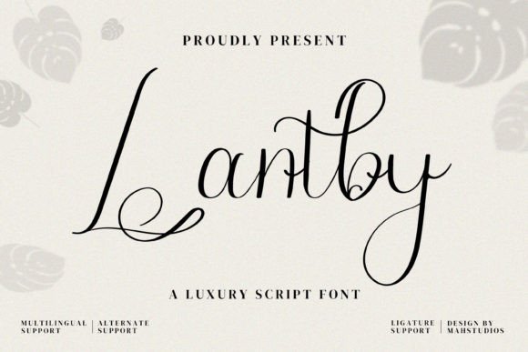Lantby Script Font for Elegant Web Design