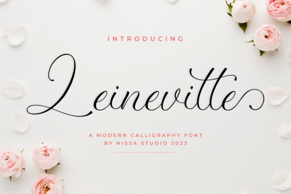 Leinevitte: A Modern Script Font for Editorial Design
