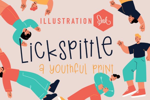 Lickspittle: A Youthful Script Font for Editorial Charm