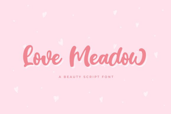 Love Meadow: A Bold Script Font for Branding