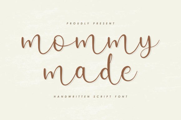 Mommymade: A Playful Script Font for Editorial Design