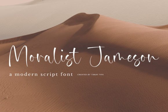 Moralist Jameson: The Elegant Script Font for Your Brand