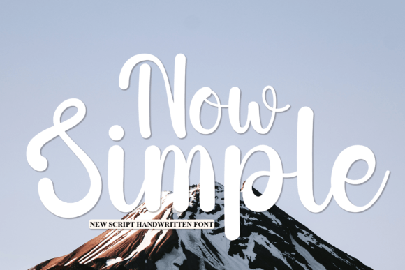 Now Simple: A Versatile Script Handwritten Font for Designers