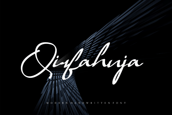 Qirfahuja: A Modern Script Font for Campaign Design