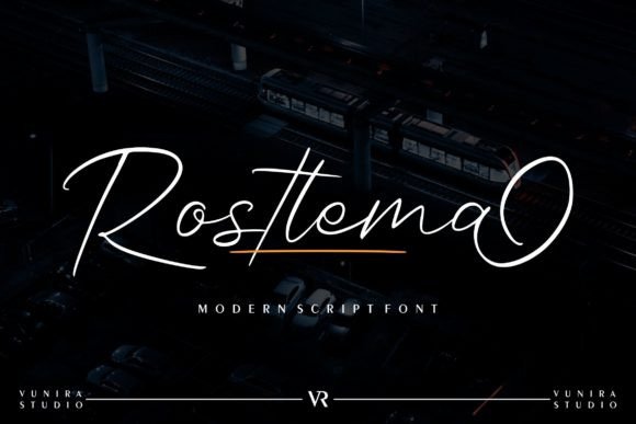 Rostlema: The Enchanting Script Font for Makers