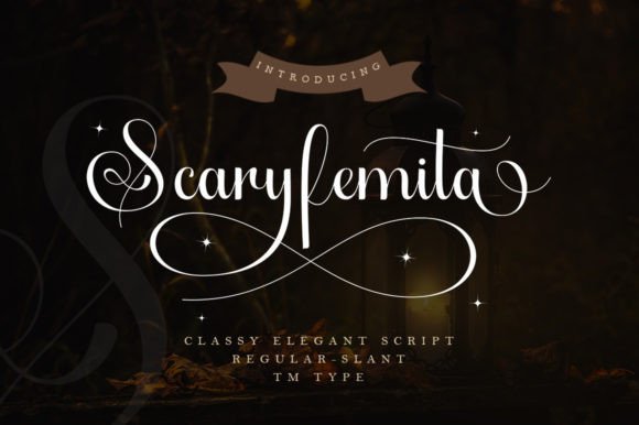 Scaryfemita: A Sophisticated Script Font for Editorial Design