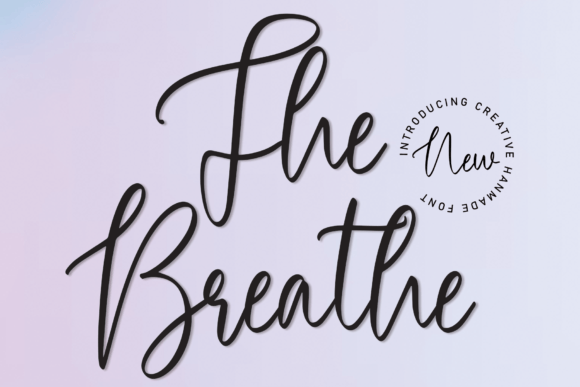 The Breathe Font: A Dazzling Script for Web Headers