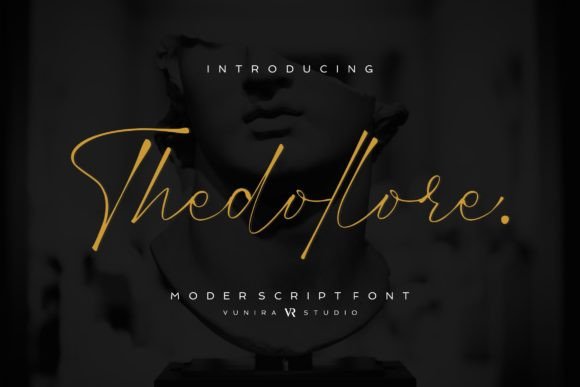 Thedollore Font: Vintage Script for Handmade Brands