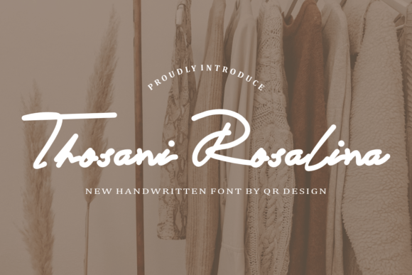 Thosani Rosalina Font: Elegant Script for Handmade Brands