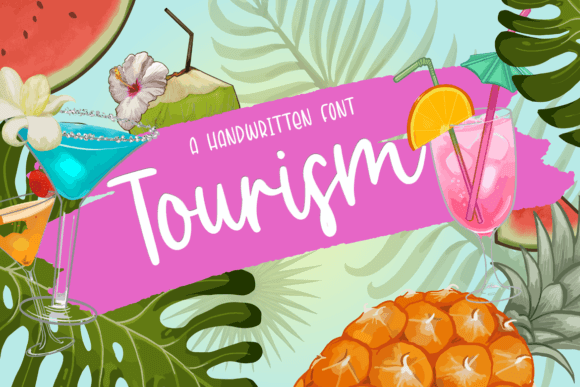 Tourism: A Modern Script Font for Editorial Design