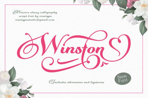 Winston Font Review: A Classy Script for Elegant Designs