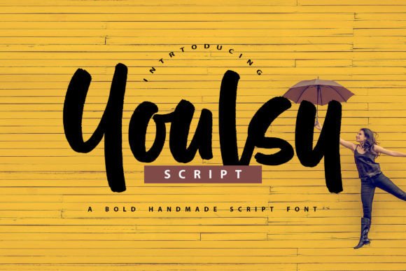 Youlsy: A Modern Script Handwritten Font for Editorial Design